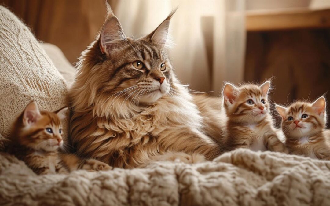 Première portée du Maine Coon : conseils pour une première gestation et préparation optimale